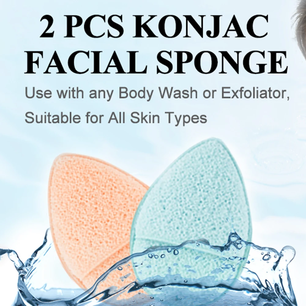 ที่เช็ดเครื่องสำอางแบบไม่ต้องล้างหน้า, โฟมล้างหน้า, ผ้าเช็ดหน้ารูปทรงหยดน้ำ, โฟมล้างหน้า, มาส์กคอนจาค, ที่ล้างหน้ารูปทรงรองเท้าแตะ