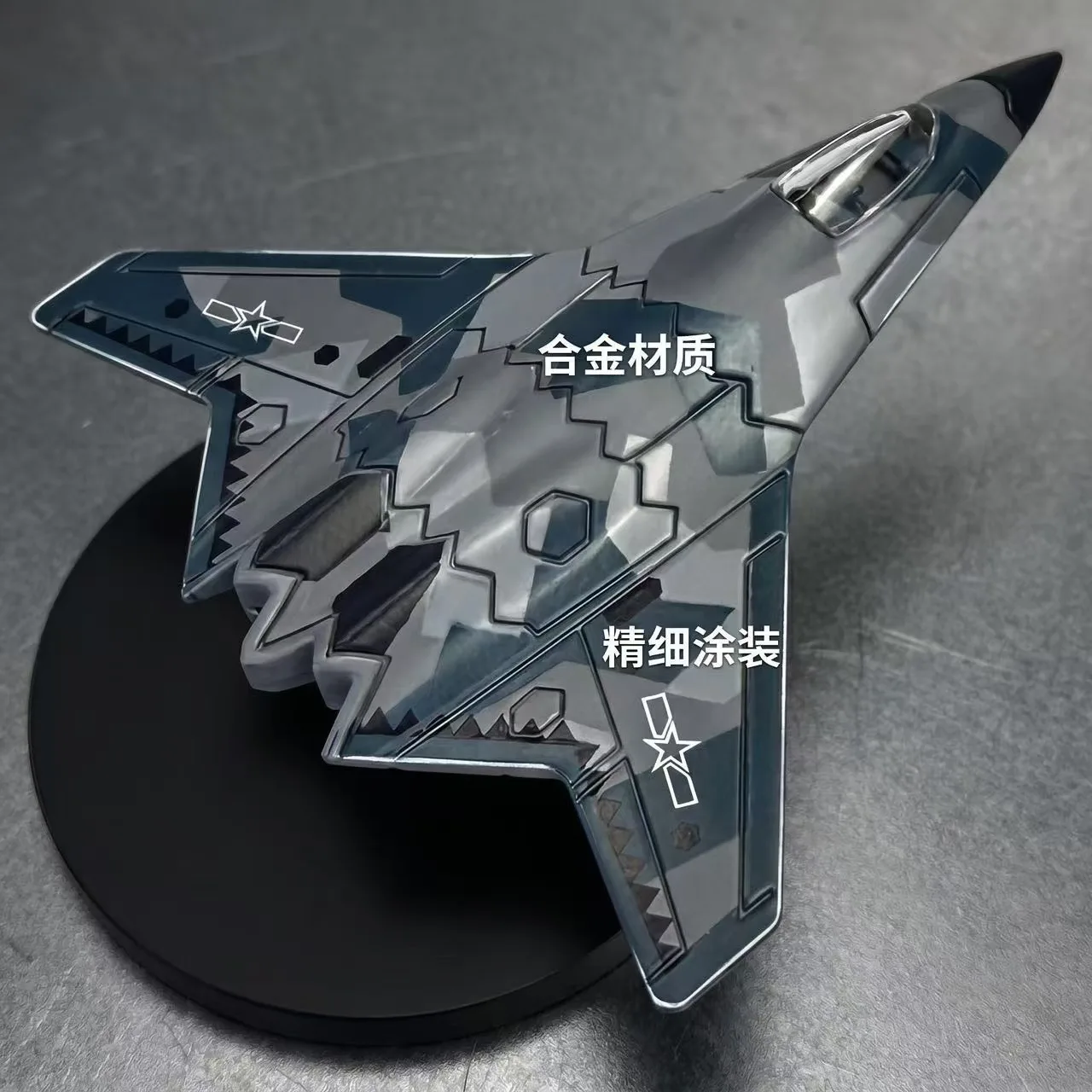 Alloy Aircraft Model J20 J35 H20 J50 Military Fighter Jet 6-Generation Plane Model Finished Aviation Ornament With Rotating Base