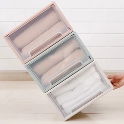 Plastic Storage Boxes Transparent Storage Clothes Drawer Box Quilt Wardrobe Organizer Box Clothing Clothes Storage Container