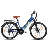 HILAND AMB 651 City Commuter Electric Bike 250W Motor 10.4Ah Battery 26 Inch Tire Disc Brake Adult Electric Bike