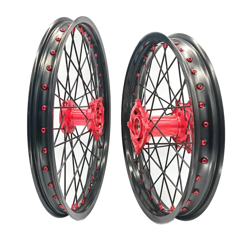 

2025 New Style Enduro Motocross Motorcycle Wheels Rims Set Fit CRF250R CRF450R Aluminum CNC Hub Wh