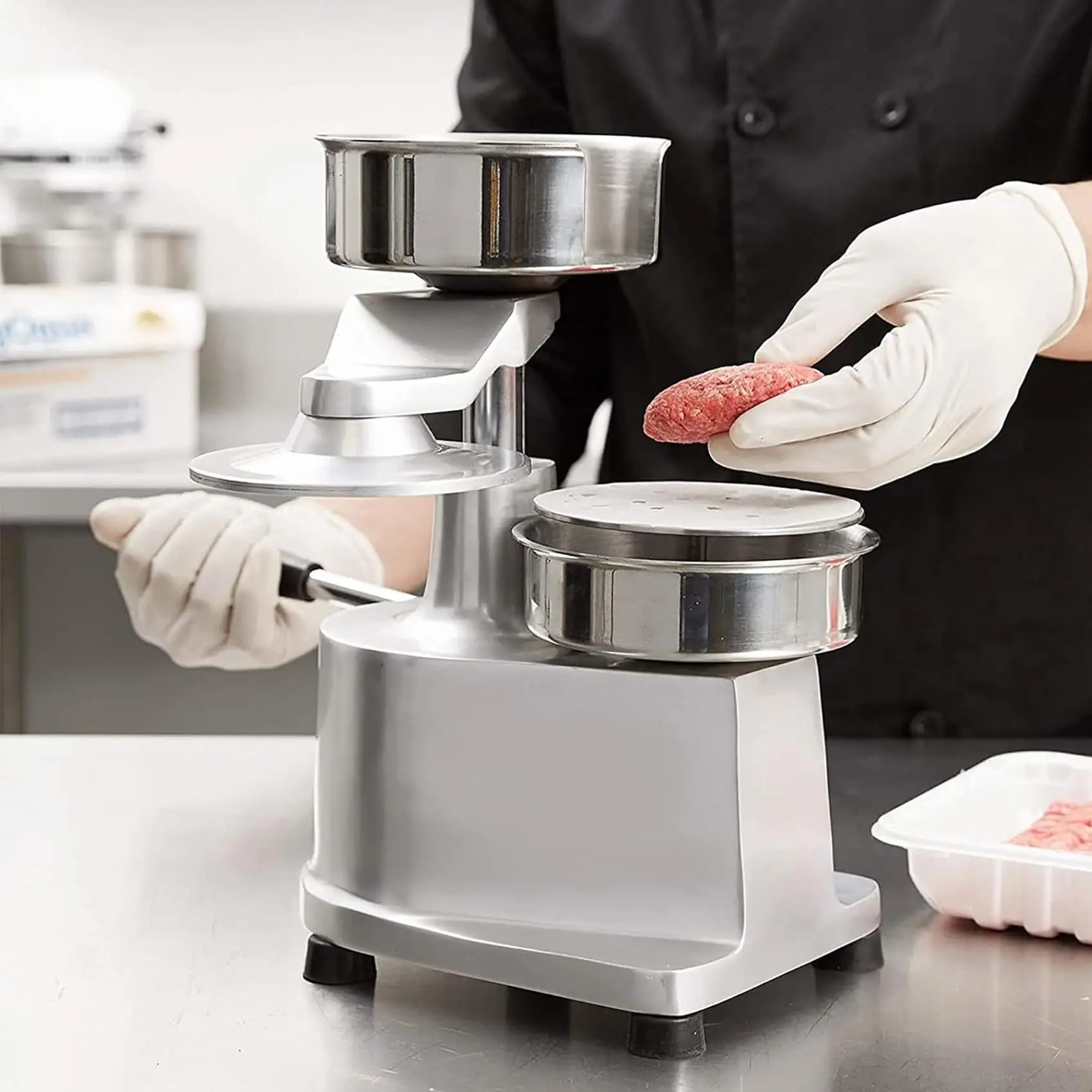 Hot Selling Commercial Meat Press Machine Manual Press Beef Patty Stainless Steel Hamburger Patty Forming Machine 100mm-150mm