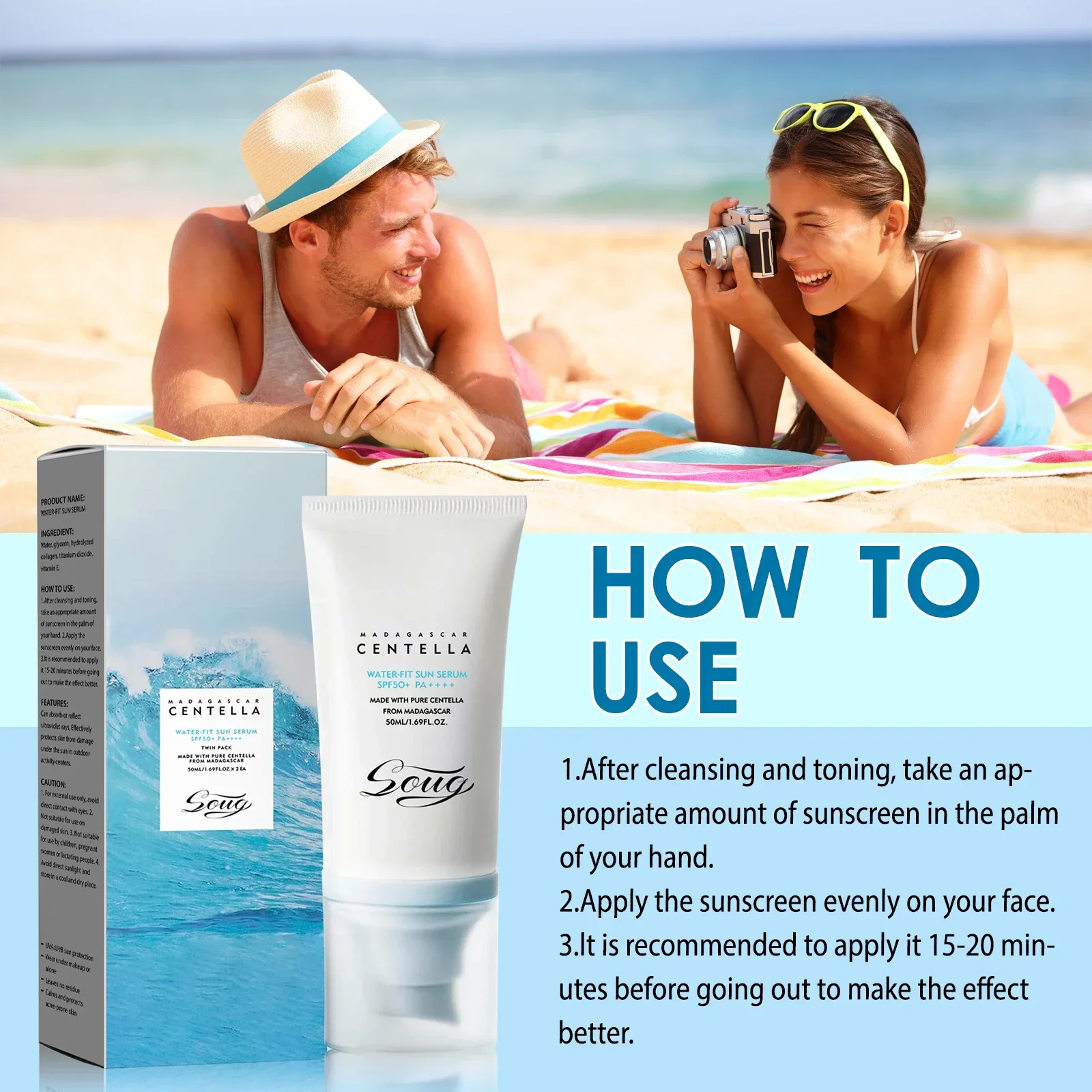 واقي من الشمس للوجه، مرطب ومغذي ومضاد للشمس، حماية من الأشعة فوق البنفسجية، كريم للبشرة الشمسية، كريم كوري للعناية بالجسم #6