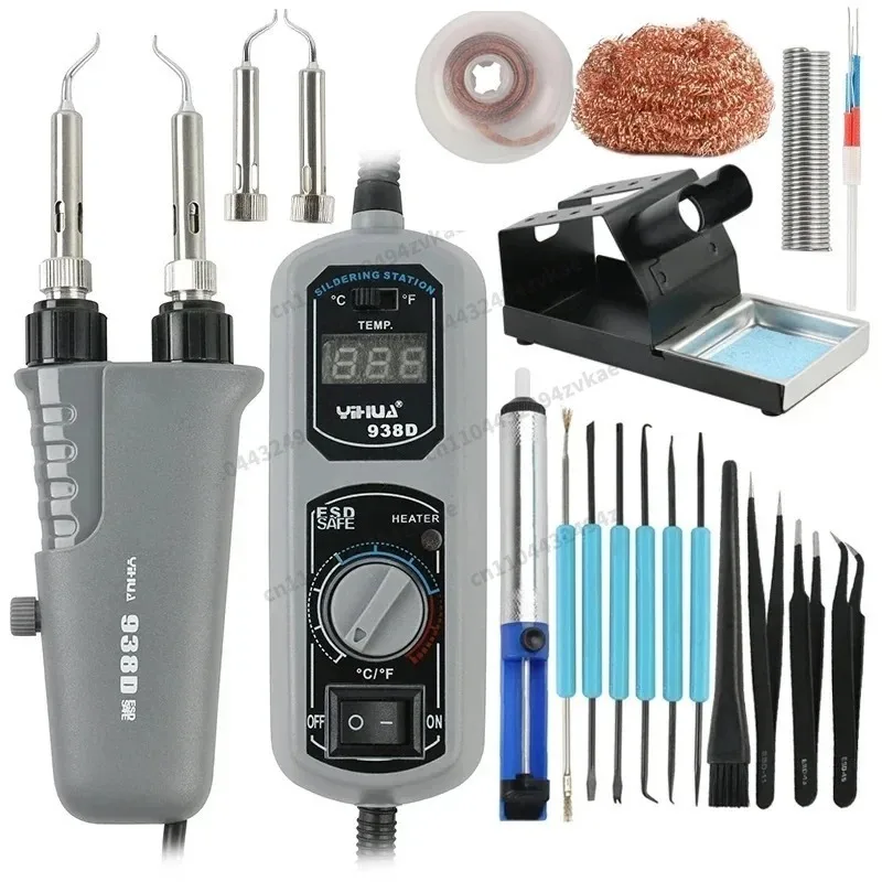 BB 938D 120W Portable Digital Mini Electric Soldering Iron Tweezers Soldering Station Welding tools For BGA SMD Repair