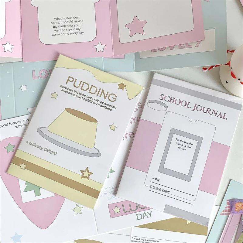 10PCS Ins Fashion Cute Kpop 3-inch Photo Card Back Card Foldable Card Holder Fix Decor Paper Board DIY Packing Material