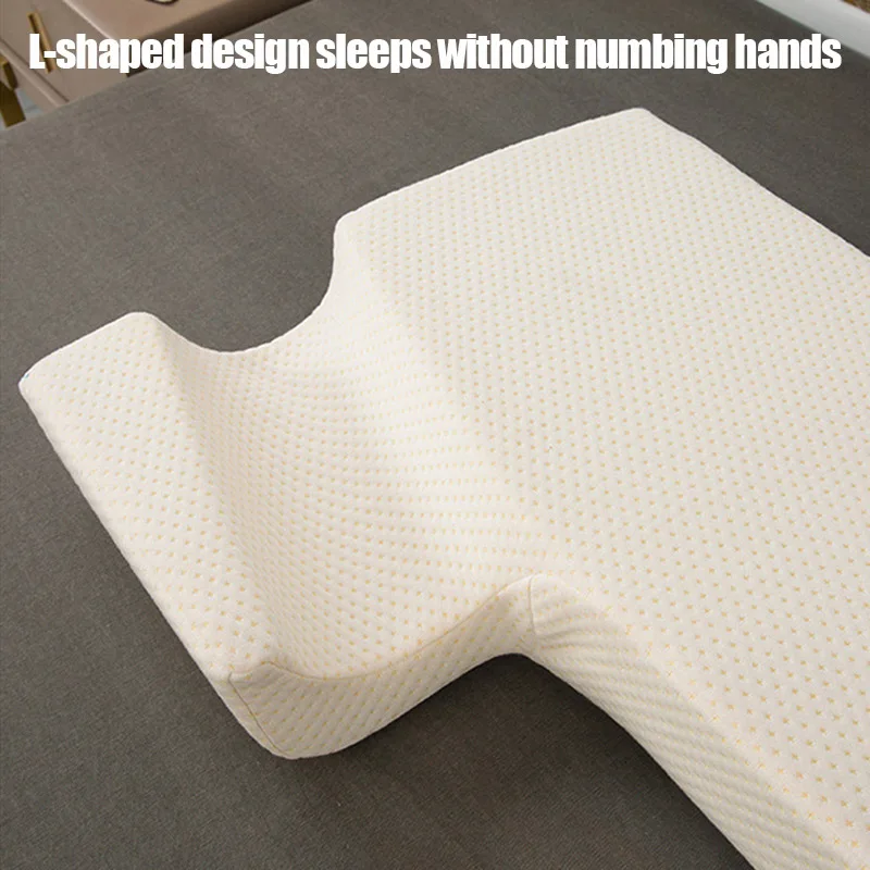 Left Right Arm Couple Pillow Orthopedic Memory Foam Protect Cervical Vertebra Release Arm Pain Pressure Pillow for Side Sleeper