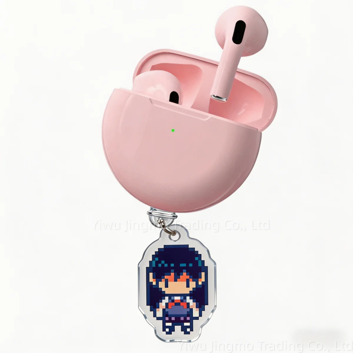 Cartoon pixel style USB C dust plug acrylic decor anti dust accessory for type C cell phones and wireless Bluetooth earphones