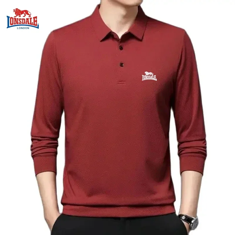 Spring and Autumn Men\'s High Quality Embroidered Long Sleeve Polo Shirt New Luxury Fashion Business Leisure Multi Functional Top