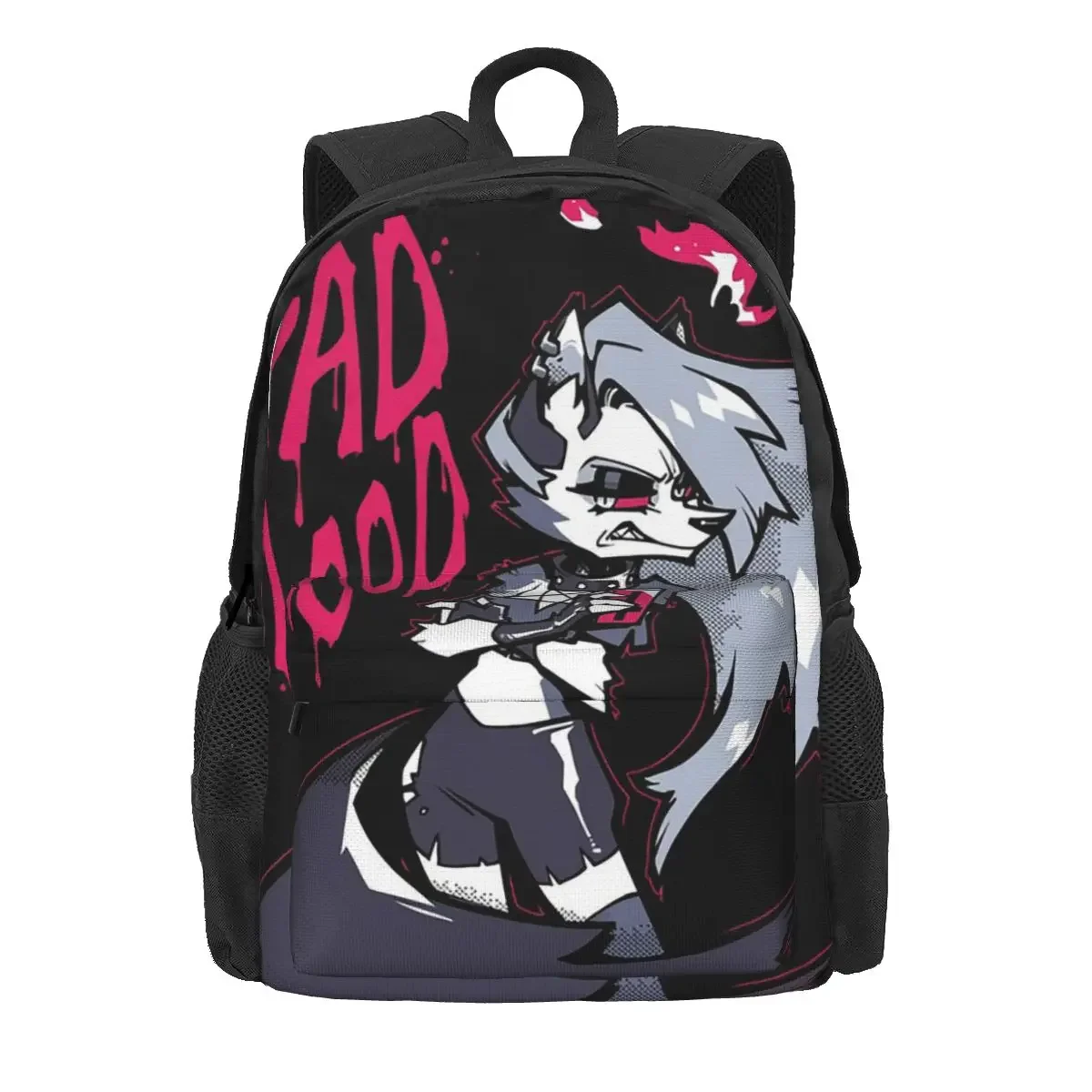 Loona Collage Helluva Boss Anime Backpacks Boys Girls Bookbag Students School Bags Cartoon Laptop Rucksack Shoulder Bag