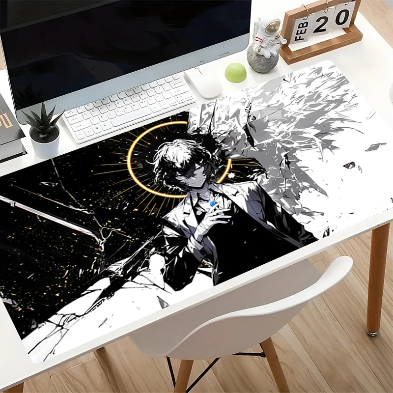 Mouse pad Gamer Essential Computer Desk Mat Oversized Keyboard pad Locking Edge Gaming Carpet B-bungo Stray Dogs Anime Mousepad