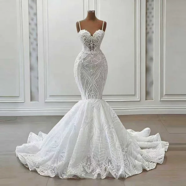 Customized Romantic Corset Bridal Dress Lace Wedding Dress Long Tailed  Strapless Wedding Dress Basque Waist Wedding Dress - AliExpress 320