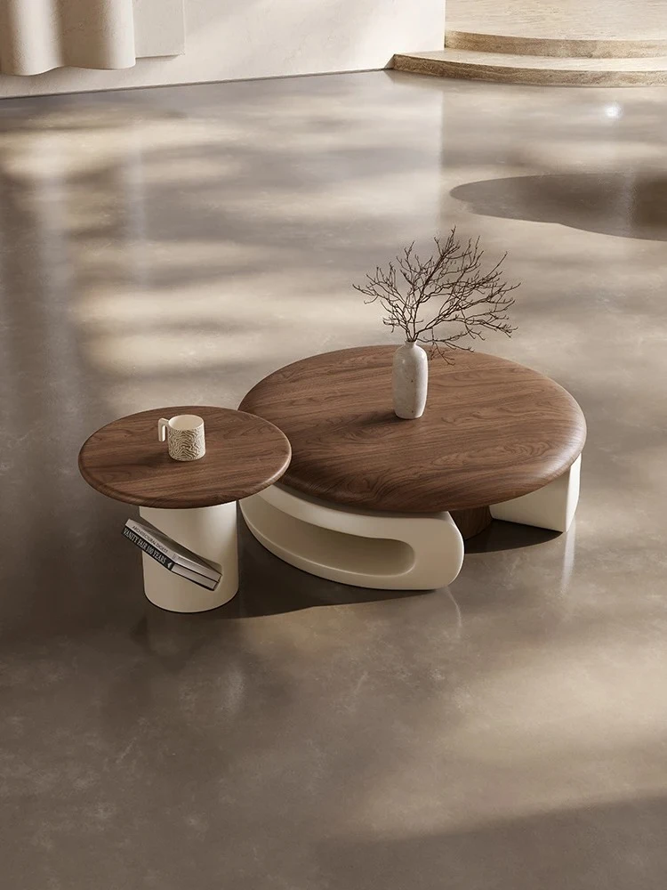 

Скандинавский современный размер, круглый журнальный столик, комбинированный дизайнерский журнальный столик во французском стиле ретро для дома и гостиной