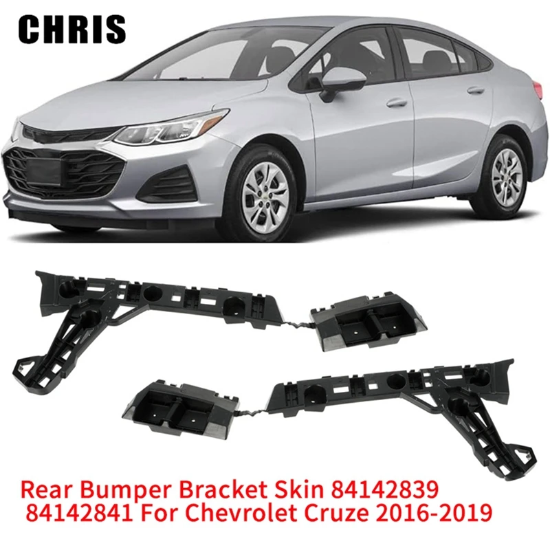 1Pair Car Rear Bumper Bracket 84142839 84142841 For Chevrolet Cruze 2016-2019 Side Bumper Skin Support Left Right