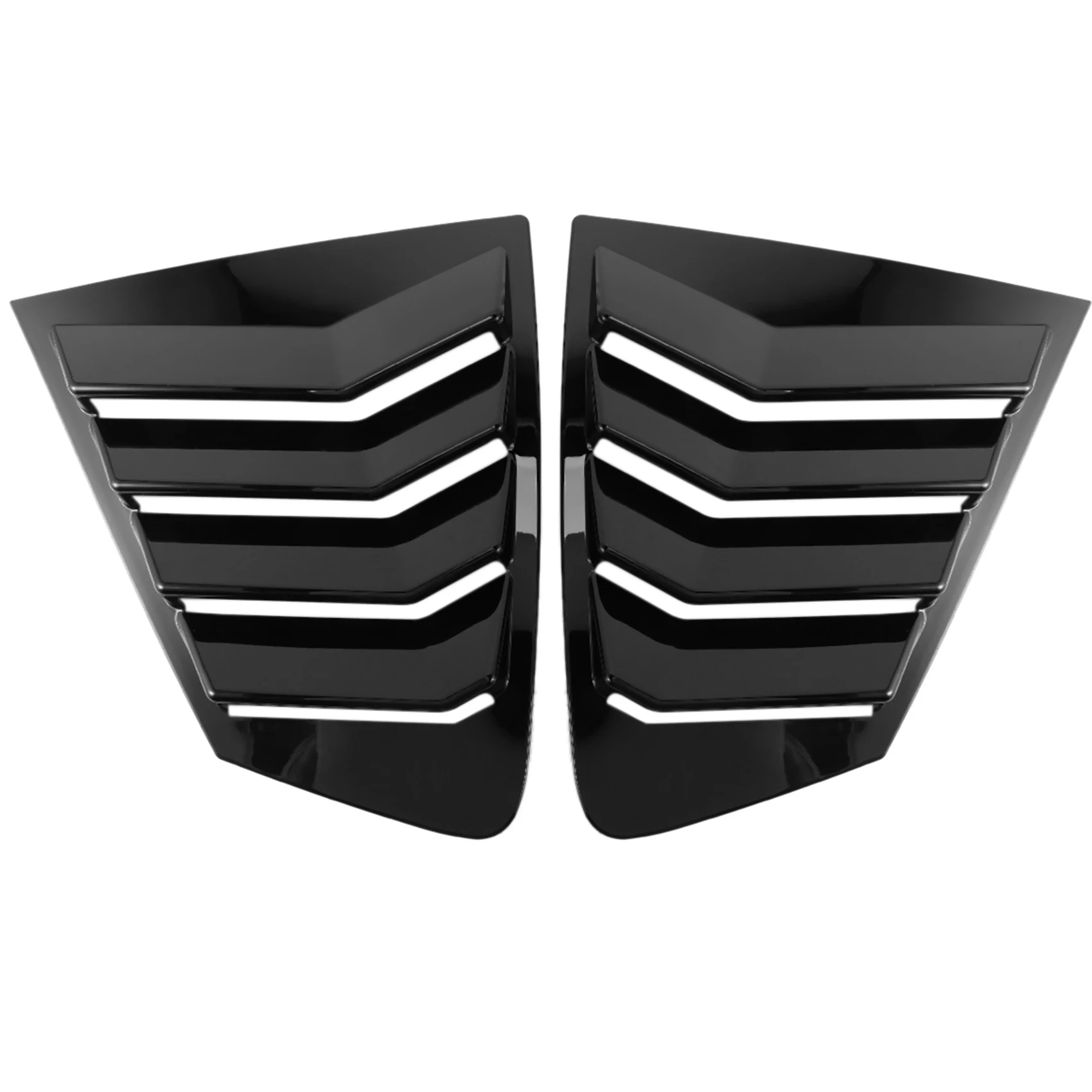 

Car Bright Black Colour Rear Triple-Cornered Window Louvers Decoration Cover Sticker Trim for Mazda 3