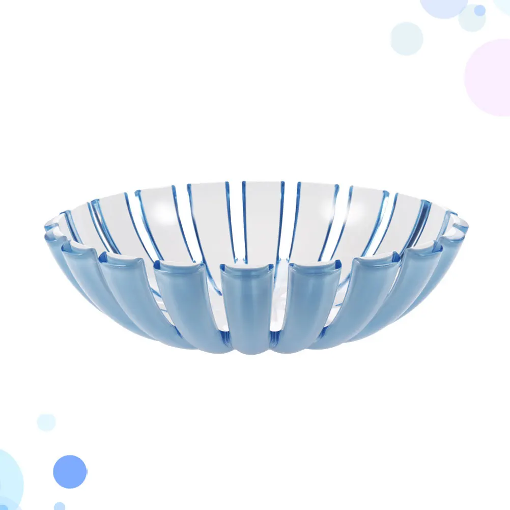 

Fruit Plate Blue Plastic Salad For Home Kitchen Snack Plate Dessert Bowl Stylish Plastic Cereal Bowl Kitchen Diningware