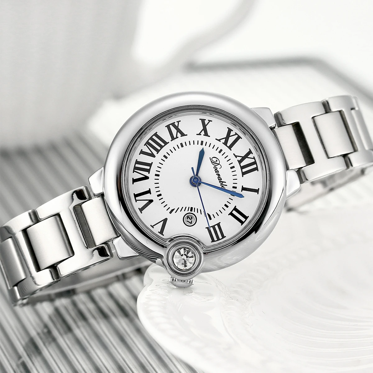 Women's Business Watch Stainless Steel Quartz Watch Balloon Waterproof High end and simple Watch