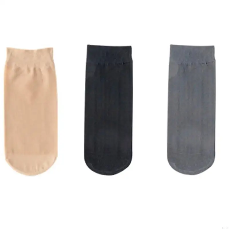 L38E 10 Pairs Women's Sheer Footwear Summer Thin See Through Ankle High Socks Enhances Durability For Outdoor Activity