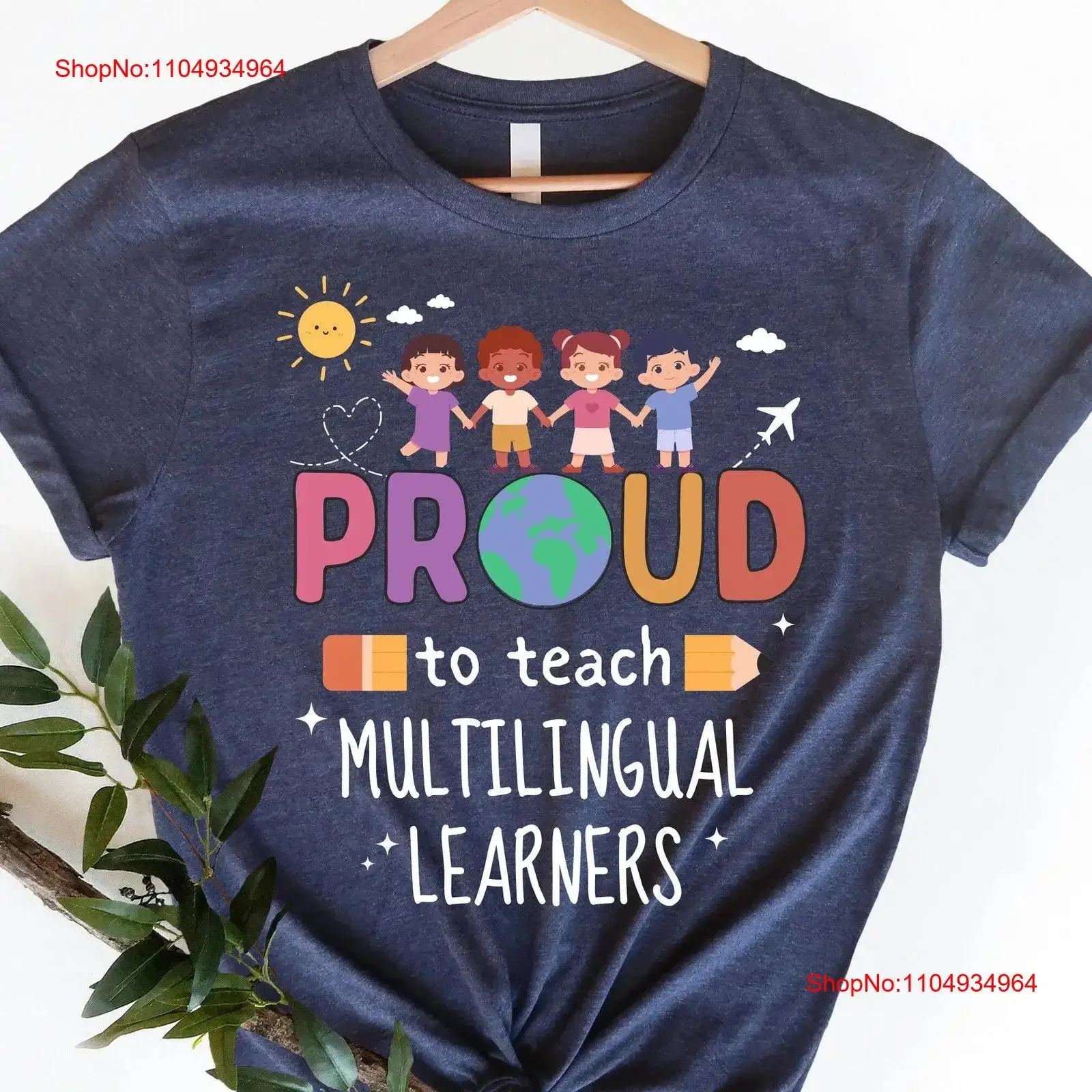 Esl profesor camiseta reconocimiento Ell Esol El Enl multilingüe grupo a juego vintage lavado Casual estirado moda ligeramente