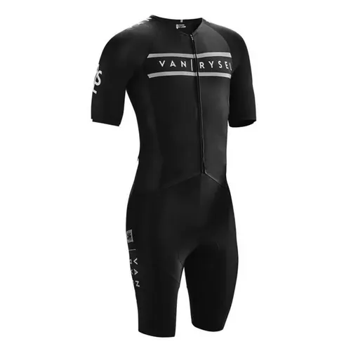 Traje de carreras de carretera Van/rysel, mallas blancas de triatlón para carreras, pantalones de una pieza, traje de ciclismo, ropa deportiva transpirable para exteriores