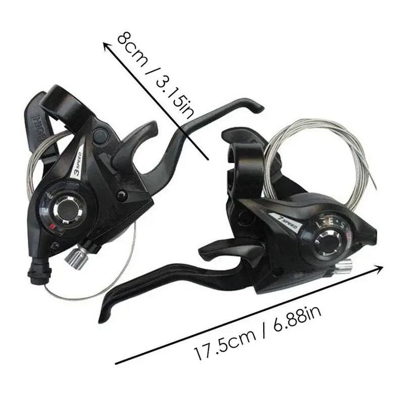 Leviers De Frein Et Manettes De Vitesses 3x7 21 Vitesses Pour Vélo - Alliage Aluminium, Compatible VTT, Vélo Pliant Et Ville