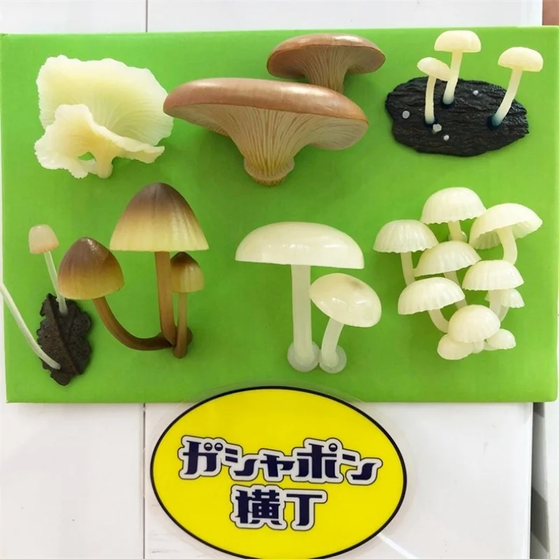Japanese Ikimon 'Glow Mushrooms' Series Gachapon Magnetic Bioluminescent Fungi Decor Re-Release Toy Collectible Action Figure