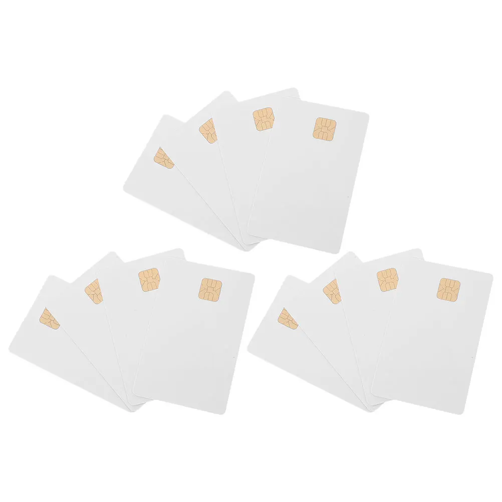 12Pcs Chip PVC Card Blank Ic Cards White Cards for Access Control Systems Attendance Ic PVC Card High Memory