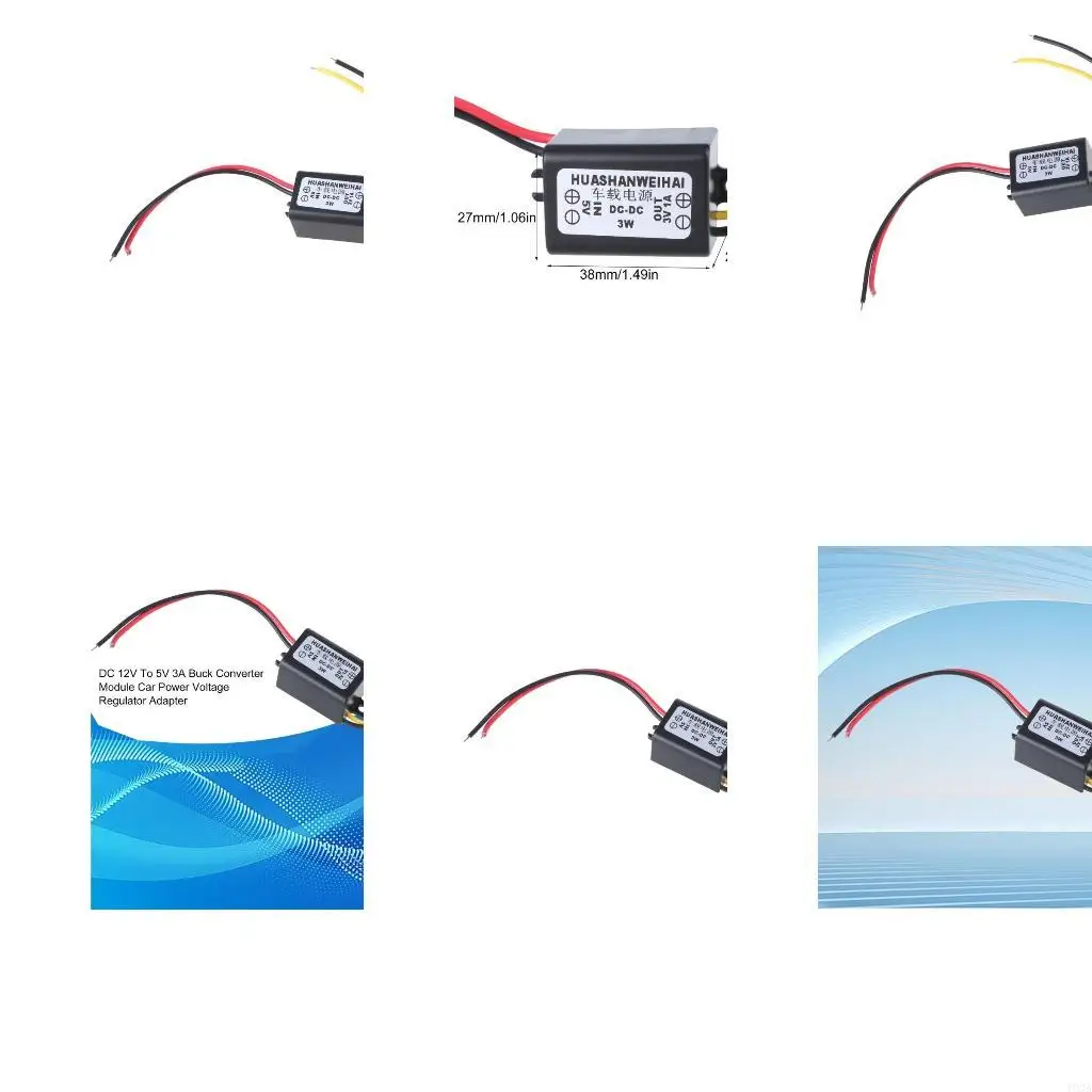 193A DC5V to 3V Car Power Converter Electric Inverter Voltages Reducer Transform