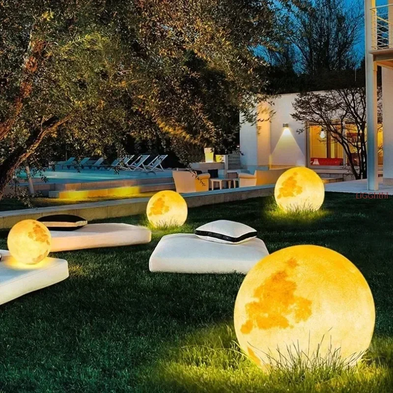 

Modern Moon Floor Lamp Led Stylish Design Simple Round Ball Light Decorative Home Living Room Bedroom Floor Lights