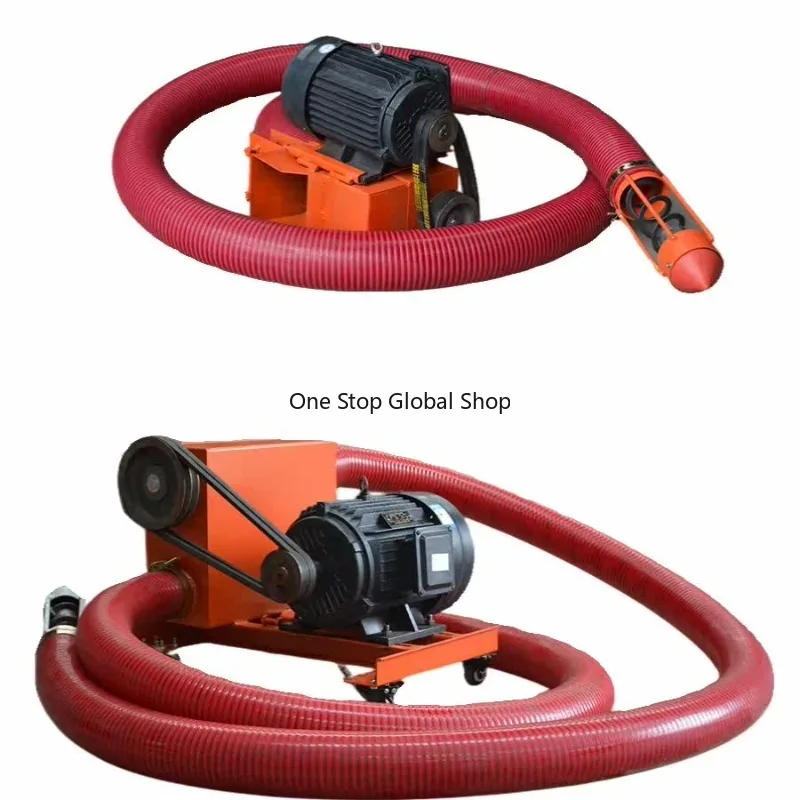 High Power 120mm Auger Grain Flexible Hose Conveyor for Corn Wheat Sand Truck Loading & Bagging 220V/380V