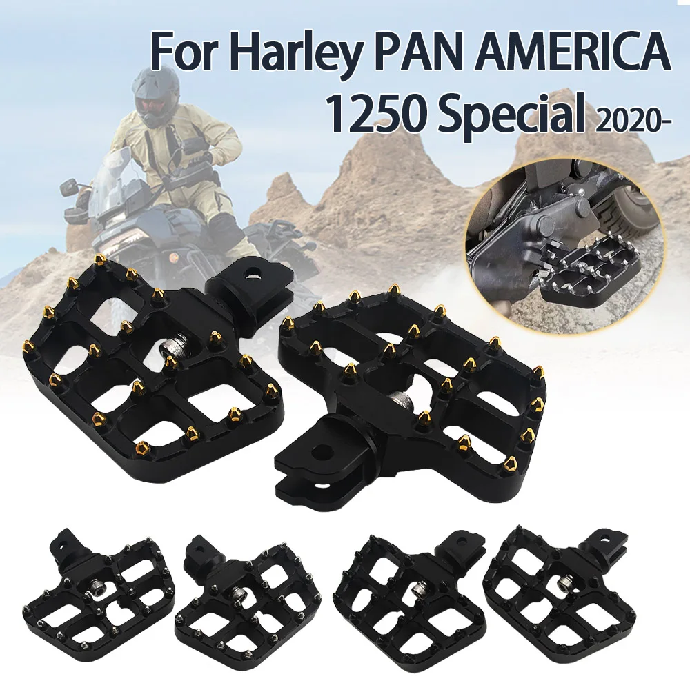 

Front Rider Footrest Foot Pegs Foot Pedals For Pan America 1250 Special 1250 2020-up Motorcycle Accessory Foot Controls Footpegs