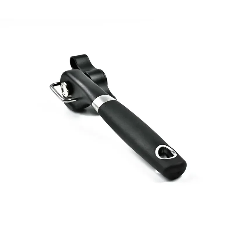 Swayboo ouvre-bouteille de canette ouvre-pot rotatif noir rouge ouvre-poignée multifonctionnel professionnel couteau en acier incurvé en acier inoxydable