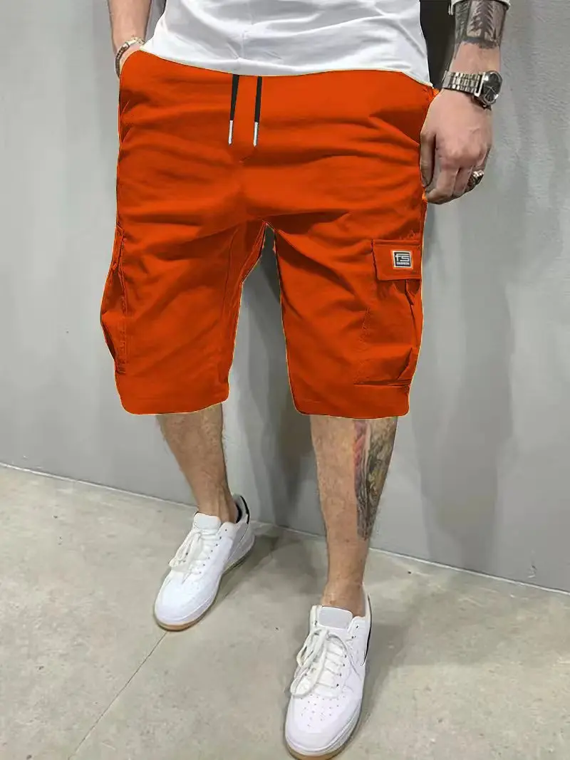 

Шорты, Летние мужские пляжные брюки, четвертьбрюки, Рабочие брюки, Корейское издание, Модный бренд, Модные пляжные брюки, Английская стирка La