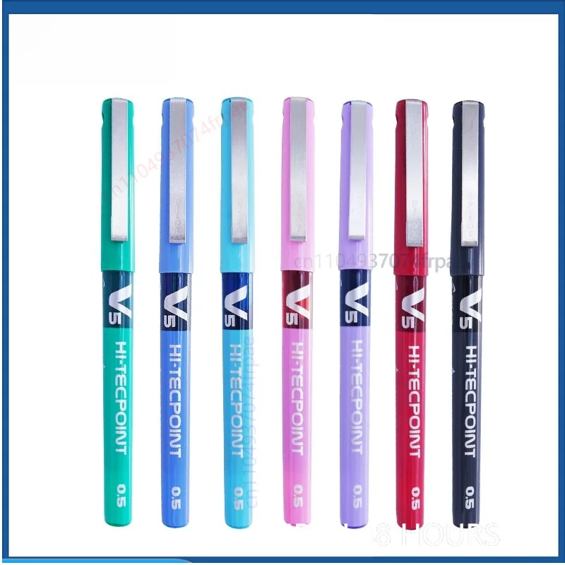 For PILOT BX-V5 Direct Liquid Rollerball Pen 0.5mm Water Ink Smooth Lines Student Exam & Office Signature Gel Pen（2pcs）