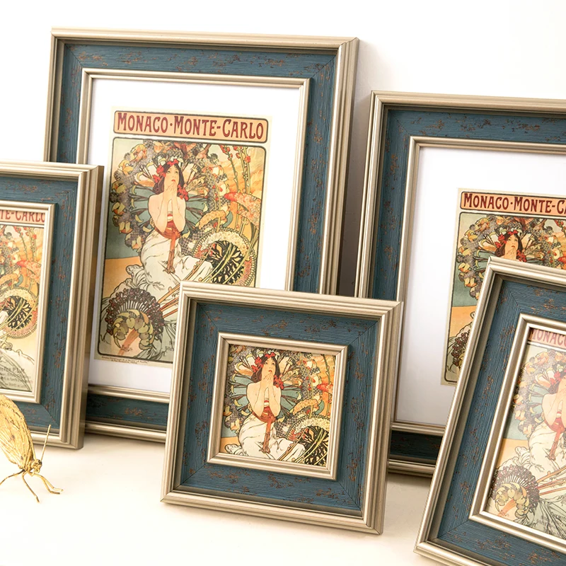 

Wood Frame Transparent Magnetic Wall Setup Decoration Interior Photocard holder marcos cuadros pared bilderrahmen Photo frame