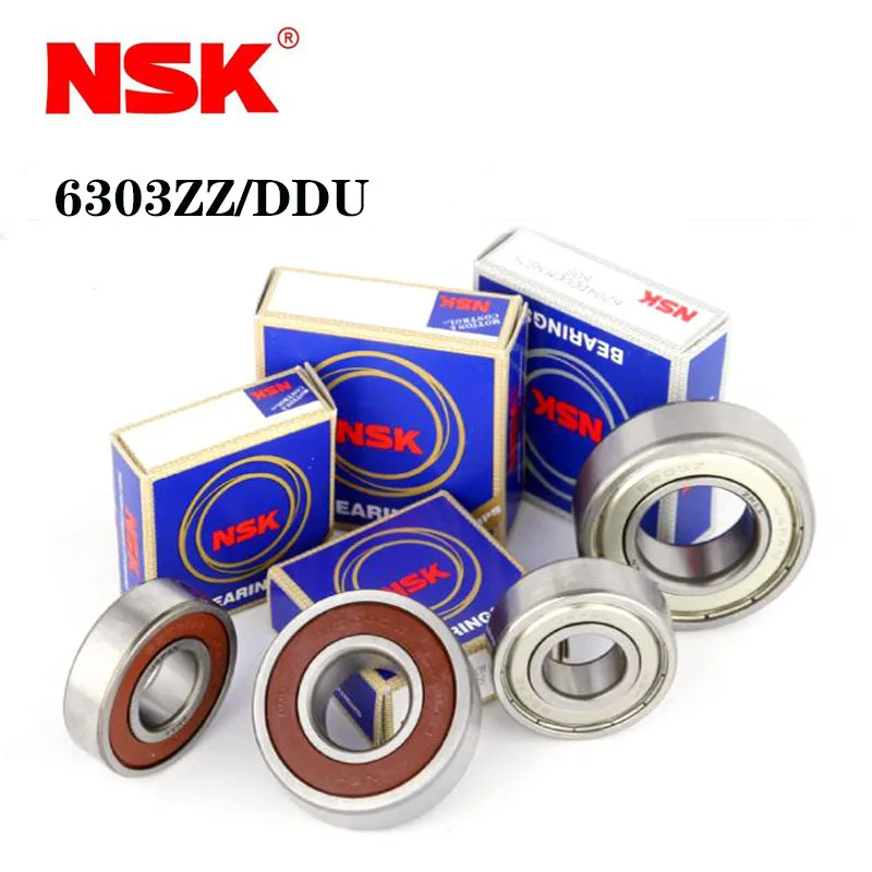 

Japan NSK Original Deep Groove Ball Bearing 6303ZZ 6303DDU 17*47*14mm ABEC-9 High Precision Speed Metal Rubber Sealed Bearings