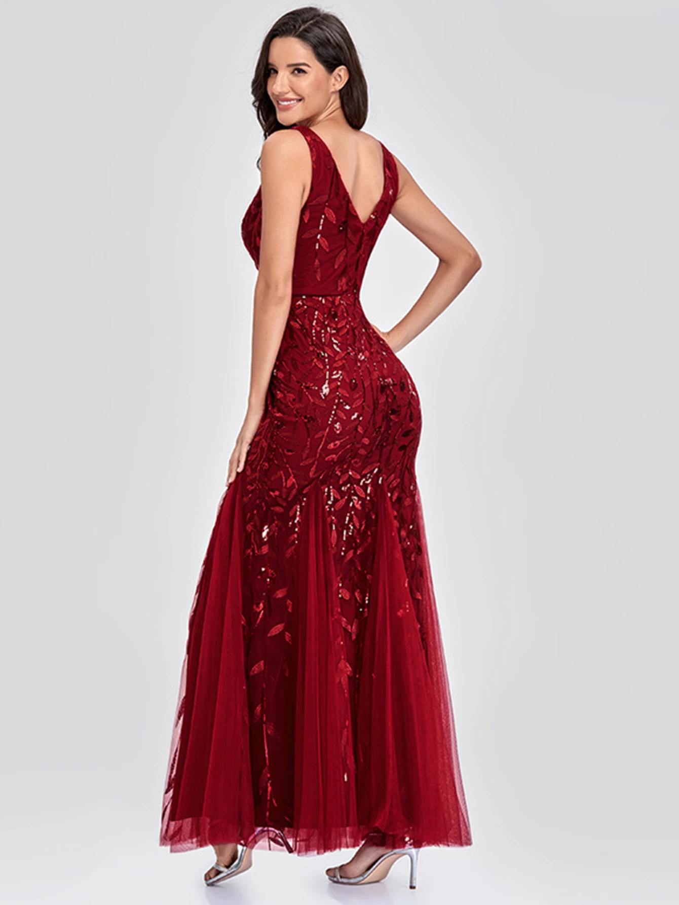 Seksowna sukienka letnia w stylu vintage z cekinami, elegancka sukienka na wesele, luksusowa sukienka wieczorowa bez pleców, długa suknia na bal, vestidos