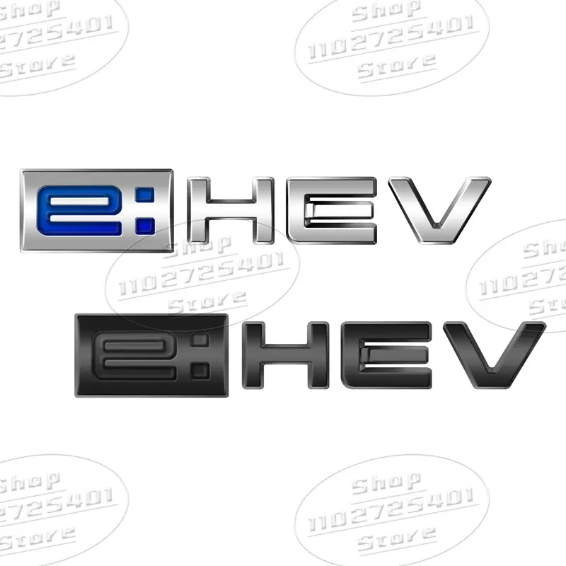 e: HEV شعار شعار سيارة التصميم الذيل الوفير الخلفي الجذع الجانب الحاجز شارة البلاستيك ملصق ل سيفيك أوديسي أكورد الهجين صالح ديكو #5