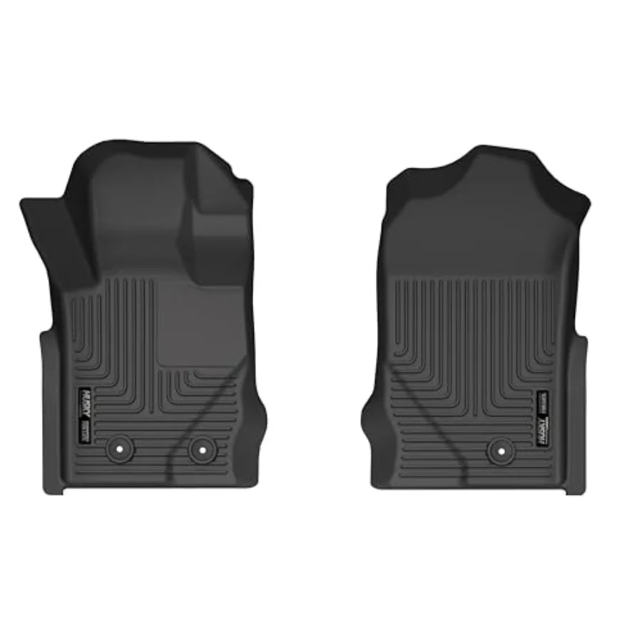 

Weatherbeater Floor Mats for 2021-2026 Ford Bronco 4-Door Front Row 1-Piece Black Premium Durable Rubber Mat with Enhanced Grip