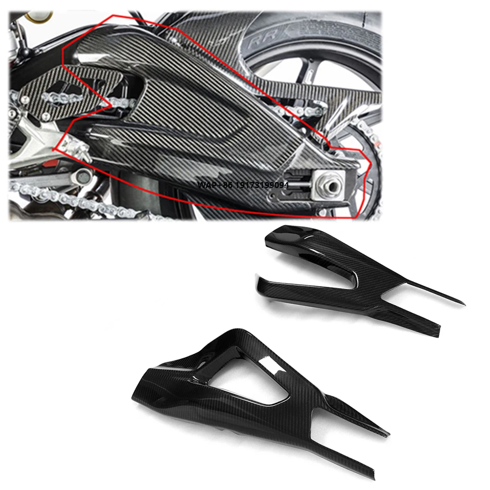 

For S1000RR S 1000RR Carbon Fiber Swingarm Protection Cover Swingarm Covers Protectors Motorcycle Accessories 2019 2020