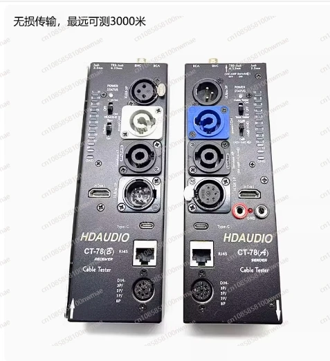 Separate multifunctional line tester CT-78, XLR signal line tester, HDMI automatic audio side line tester, can measure 16 types