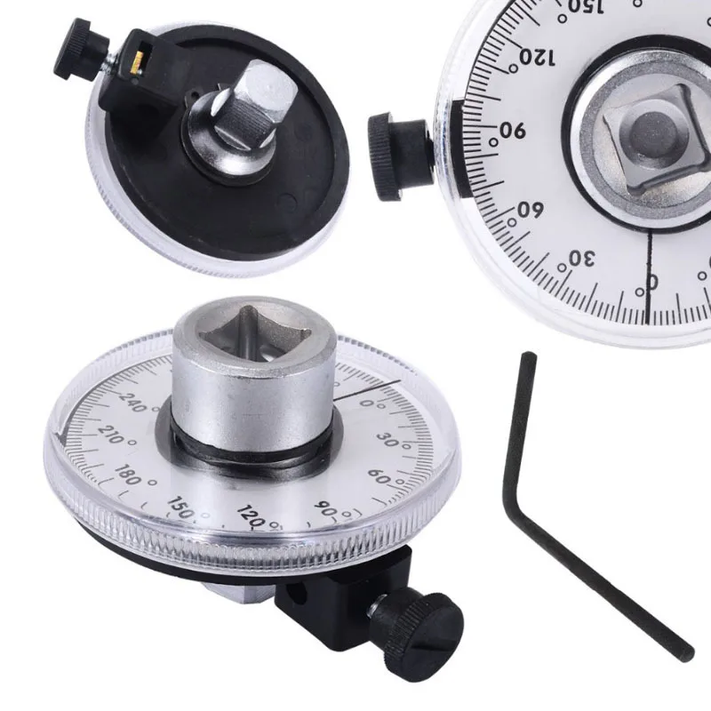 New Automotive Torque Wrench with Dial Torquemeter - Hand Tool for Auto Service Equipment in Garage - Calibrated in Degrees
