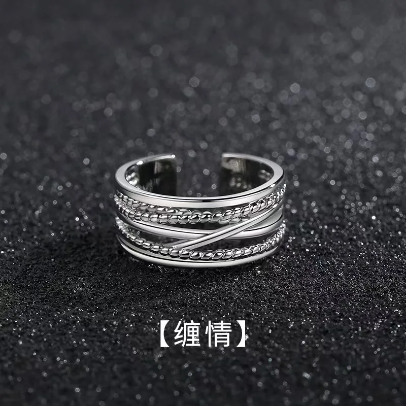 Multilayer Man And Woman Ring Irregular Geometric Ring for Women Simple Charm Retro Jewelry Gift Dropshipping