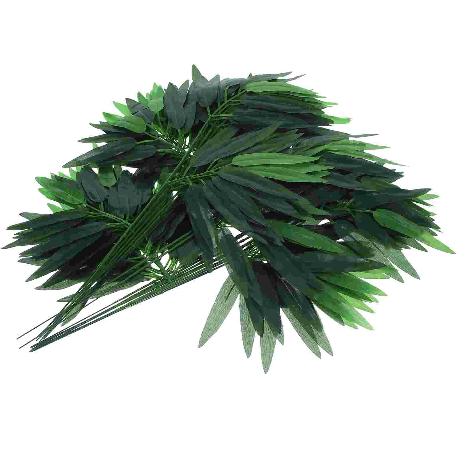 

Greenery Feuillage Artificial Plants Outdoor Artifical Bamboo Leaves Fake Decorative for Crafts