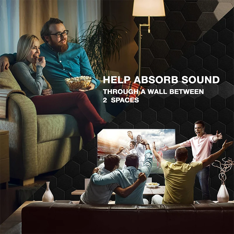 High-Density Sound-Absorbing Board, Sound Insulation Board, Flame-Retardant Insulation Board, Studio Processing Wallboard 12PCS