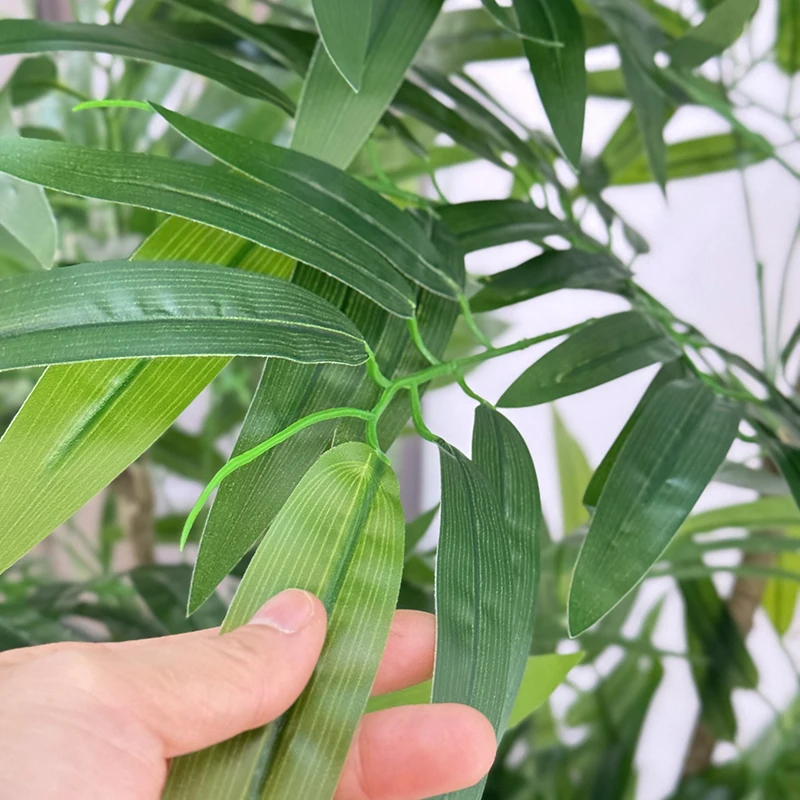80-180 سنتيمتر كبير أوراق الخيزران الاصطناعية شجرة نباتات النخيل وهمية البلاستيك Monstera فرع النباتات الاستوائية للمنزل متجر ديكور الحفلات