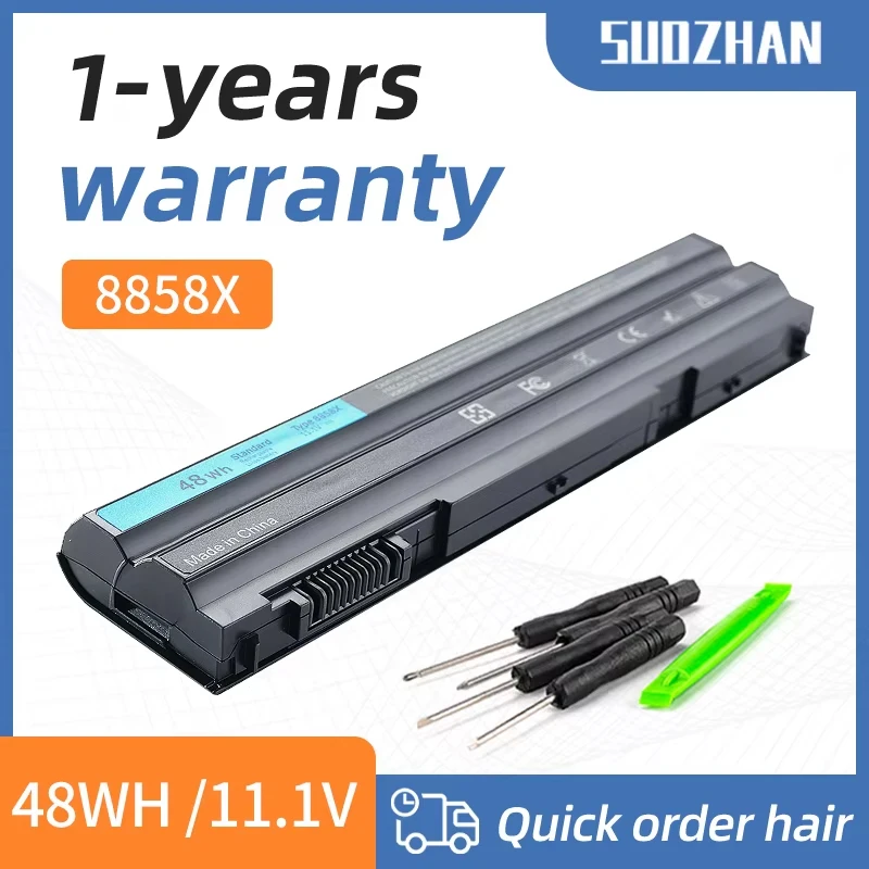 SUOZHAN 8858X baterai Laptop untuk Dell insipiron 15 E6420 7520 5520 5720 7720 T54FJ Vostro 3460 3560