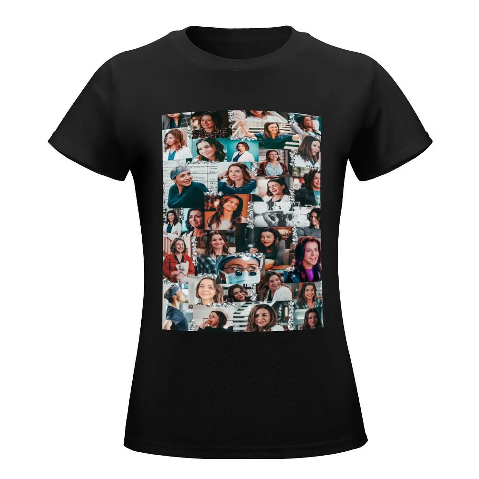 amelia shepherd collage :) T-Shirt summer clothes hippie clothes aesthetic clothes cute tops Women's tee shirt