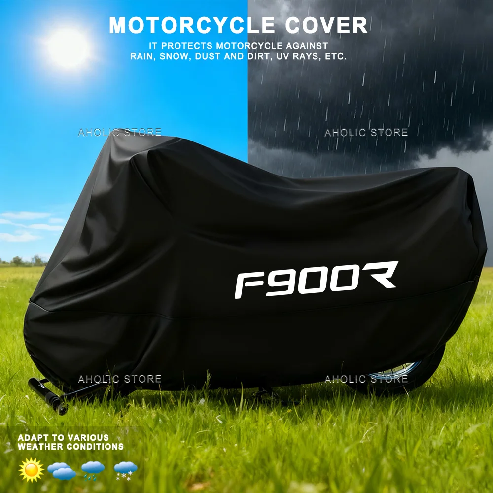 Waterproof Motorcycle Cover for F900R 2020-2023 Outdoor All-Season Dustproof UV Protective Moto Rain Shield