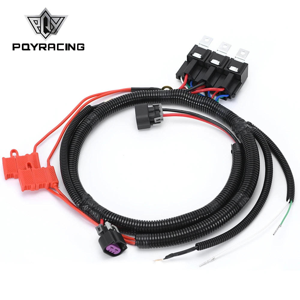 Electric ECU Control Dual Fan Upgrade Wiring Connector Harness For 99-07 GM Silverado Sierra Suburban Avalanche 7L5533A226T