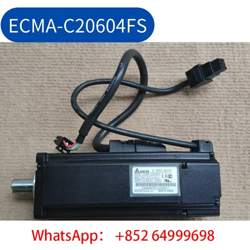 

second-hand Delta 400W servo motor ECMA-C20604FS tested ok